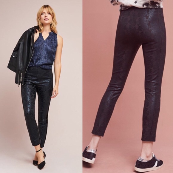 Anthropologie Pants - ANTHROPOLOGIE Essential Skinny Foil Tuxedo Pants